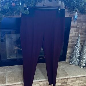 Maurices Burgundy and Black Straight Leg Pants